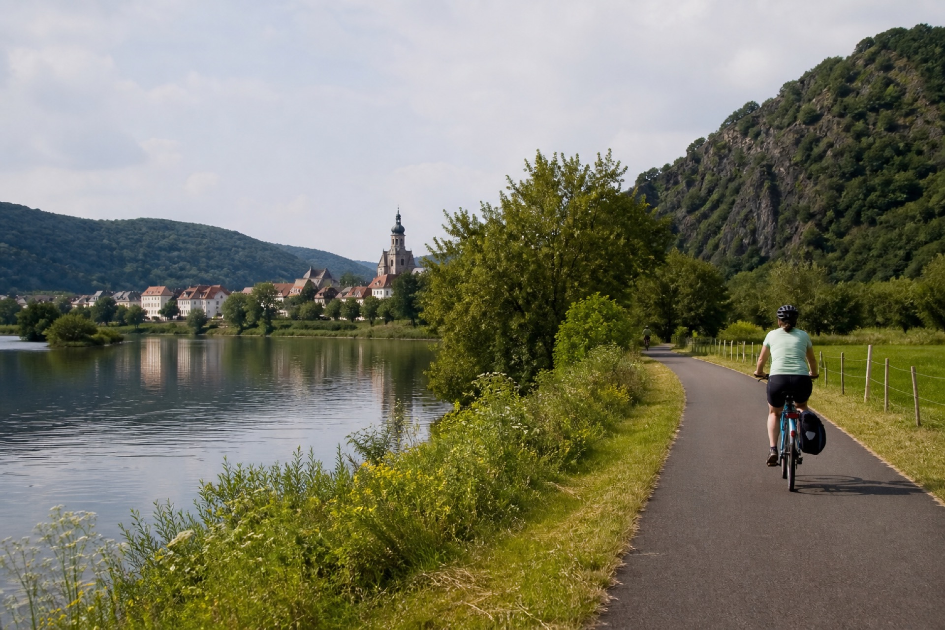 Radweg an der Lauen